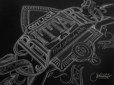 BITTAR branding concept hand label lettering pencil schmetzer sketch typography