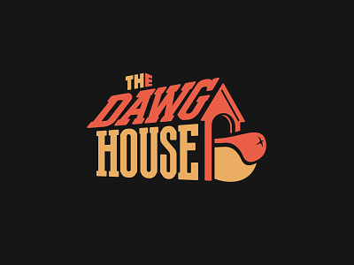 The Dawg House dawg house lettering logo logotype schmetzer