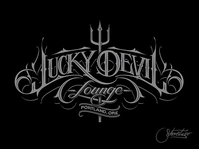 Lucky Devil devil logotype lounge lucky schmetzer vector