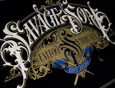 Savage Son - vector hand lettering savageson schmetzer tattoo typography vector