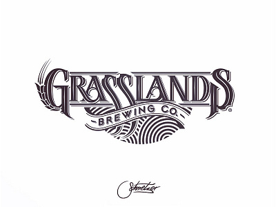 Grasslands Brewing Co brewing company gasslands logotype new schmetzer