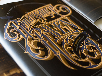 Raven print baltimore design lettering magazine schmetzer title