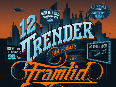 DM city cover future illustration magazine schmetzer typography