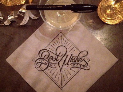 Best Wishes 2015 best doodle napkin schmetzer wishes