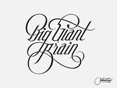 BGB lettering logotype schmetzer script typography