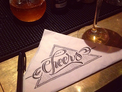 Cheers cheers doodle napkin schmetzer tgif