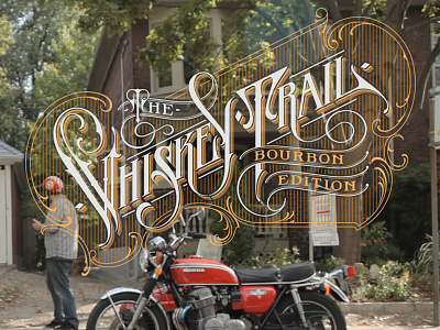 The Whiskey Trail hand lettering logotype schmetzer the trail whiskey