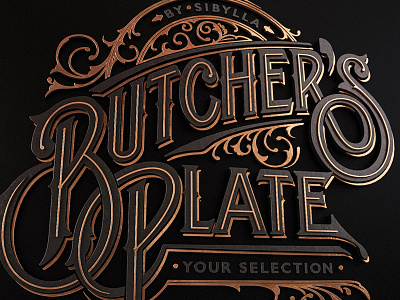 Butcher's 3D 3d hörberg letters logotype rendering schmetzer stefan