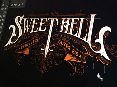 Sweet Hell hand hell lettering logotype schmetzer sweet
