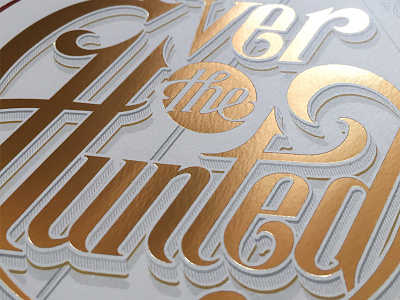 Ever the Hunted ever hand hunted lettering schmetzer the title