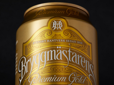 Bryggmästarens beer can design hand lettering packaging schmetzer