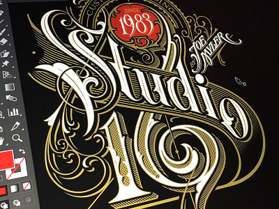 Studio 16 16 hand lettering logotype schmetzer studio tattoo