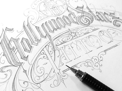 Hollywood Stars hand hollywood lettering schmetzer stars tattoo