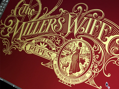 Millers Wife - progress branding hand lettering miller schmetzer type vector