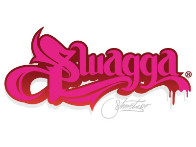 Swagga clothing design drip drool hand drawn hip hop schmetzer sign swagga typography