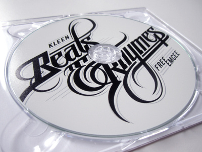 Beats & Rhymes beats cd cover design hand drawn letters rhymes schmetzer typography