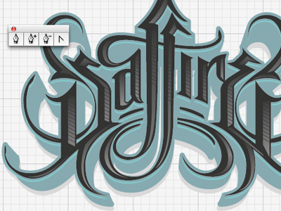 Saffire progress design hand drawn illustrator progress schmetzer typography