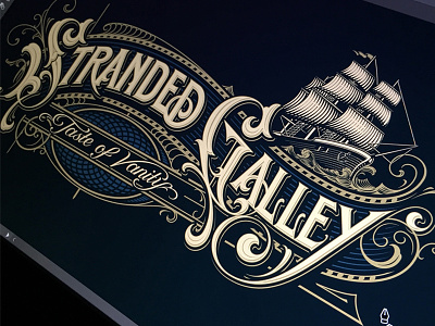 Stranded Galley vector handlettering lettering schmetzer ship strandedgalley vector