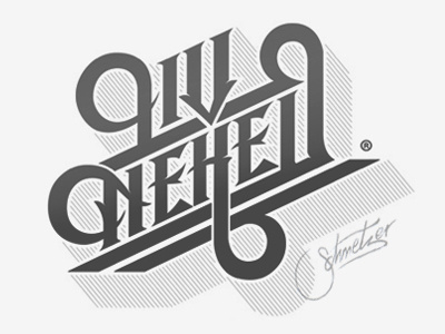 Liv Neked custom drawn font hand letters logo logotype schmetzer typography