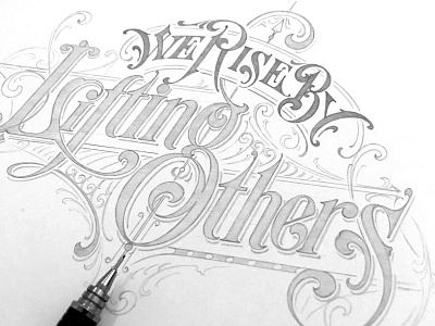 lifting others hand lettering schmetzer sketch typography