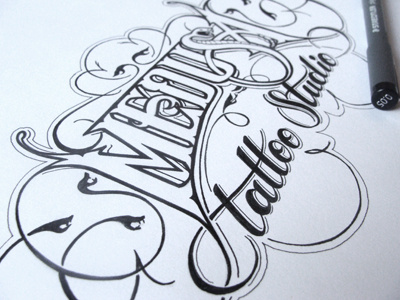 Medusa ink letters medusa pen schmetzer sketch snake studio tattoo type typography