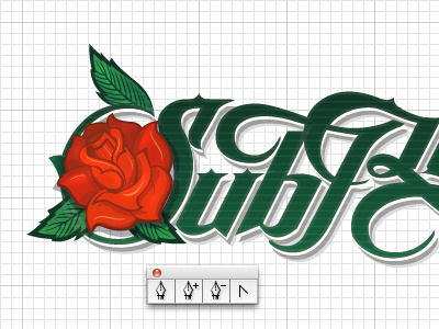 Sub Progress logotype rosa rose schmetzer sub typography