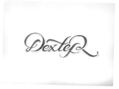 Dexter dexter lettering schmetzer script tattoo typography