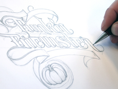 Brewster process ale beer brewster label lettering logotype pencil pumpkin punk´n schmetzer sketch thanksgiving typography