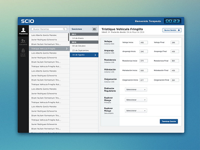 SCIO Patients & sessions manager