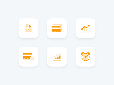 Financial icons buttons iconography icons ui