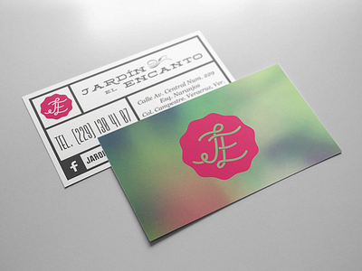 Jardín el Encanto Business Card business card