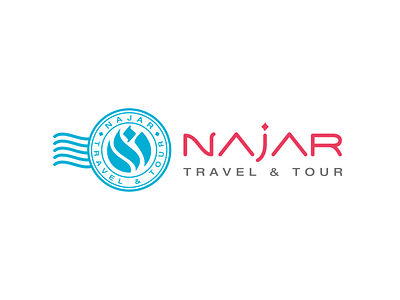 Najar Travel & Tour Logo logo logotype stamp