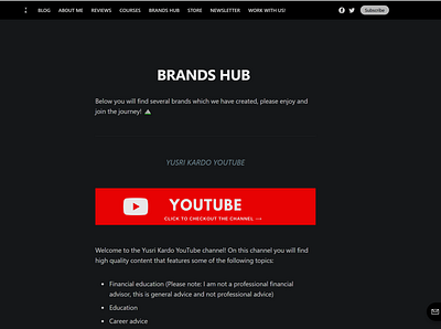 Brands page