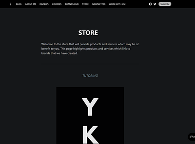 Store page