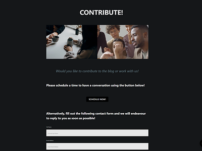 Contribute page