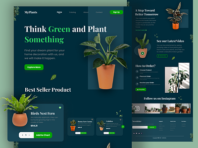 MyPlants - Plant Landing Page