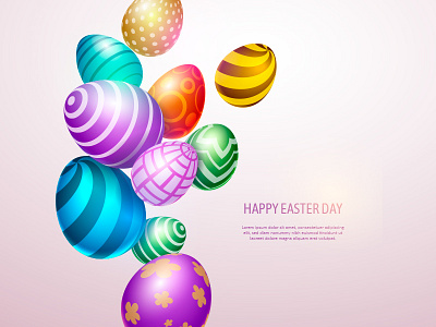 Happy Easter Day color design easter egg free freepik illustration illustrator vector
