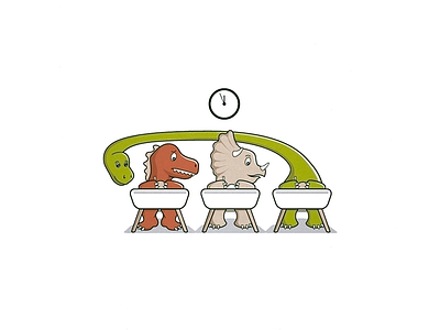 Copy & Paste copy dinosaurs extinction funny illustration paste vector