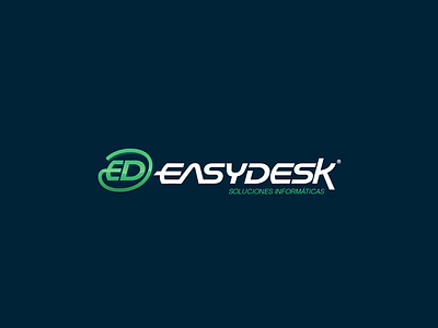 Easydesk hardware identity informatic logo software