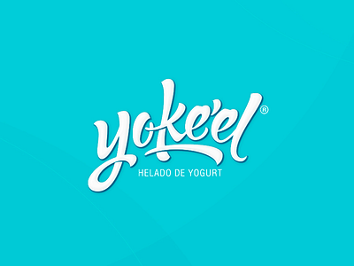 Yoke'el calligraphy ice cream identity lettering logo typography