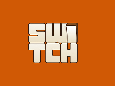 Switch typography design logo typography