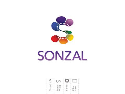 SONZAL Logo branding design logo logos negative positive negative spacing typography