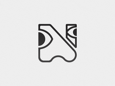 Nose and Eyes logo typography