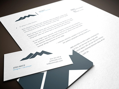 Josh Matz Branding branding business cards design identity print stationary