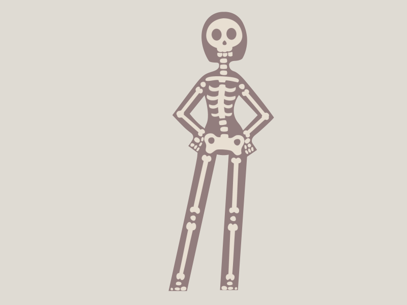 X-rayed lady animated gif lady skeleton woman x-ray