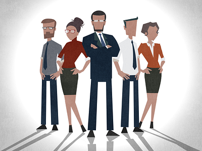 Business problem solvers business businessmen character design people