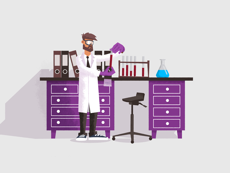 In the lab by Perception7 on Dribbble