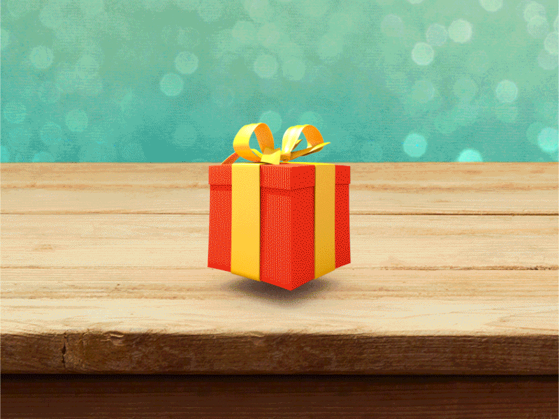 Gift box app animated app bouncing box confetti gif gift jumping