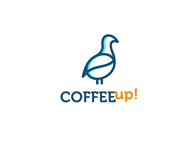 CoffeeUp! bird coffee logo