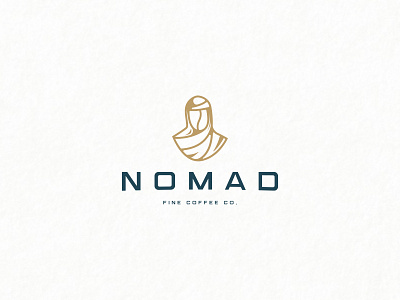 Nomad bean cafe clean coffee logo nomad traveler